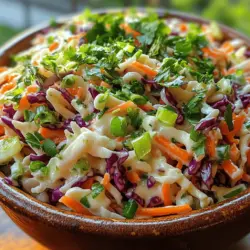 Cilantro lime coleslaw is a refreshing, zesty dish that elevates any meal, perfect for summer barbecues, taco nights, or as a crisp side salad. This vibrant slaw is not just a traditional accompaniment; it’s a culinary delight that combines the crunch of fresh cabbage with the bright flavors of lime and cilantro, creating a harmonious blend that’s both tangy and satisfying. This article will guide you through the process of making your own cilantro lime coleslaw from scratch, exploring its cultural significance, nutritional benefits, and providing a detailed recipe that you can easily follow.