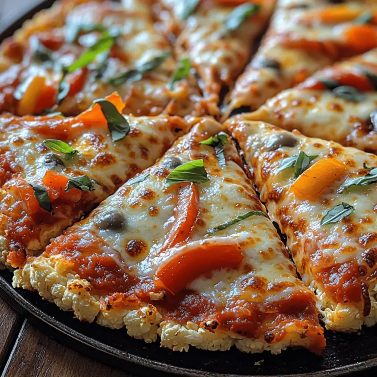 In recent years, the quest for healthier eating has led many food enthusiasts to explore creative alternatives to traditional recipes. One such innovation is the guilt-free cauliflower pizza crust, a delectable choice for those looking to enjoy pizza without the extra carbohydrates and calories found in conventional wheat crusts. This recipe transforms the humble cauliflower into a crispy, flavorful base that is perfect for holding your favorite toppings while still being low in calories.