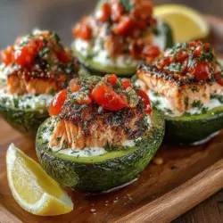 If you're searching for a dish that embodies a perfect blend of taste, nutrition, and simplicity, look no further than Zesty Lemon Garlic Salmon Stuffed Avocados. This recipe not only tantalizes the taste buds with its vibrant flavors but also packs a powerful nutritional punch. Avocados bring a smooth creaminess that pairs beautifully with the rich and savory notes of salmon, making this dish a delightful option for lunch, dinner, or even a light snack.