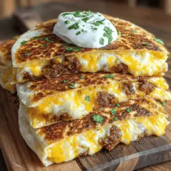 When it comes to quick and satisfying meals, few dishes can match the versatility and appeal of quesadillas. Traditionally enjoyed as a simple snack or a light meal, quesadillas can be tailored to fit a variety of tastes and dietary preferences. They can be filled with a wide range of ingredients, making them an excellent canvas for creativity in the kitchen. One such creative spin on this beloved dish is the Roasted Garlic White Bean Quesadilla Wedges. This recipe not only elevates the classic quesadilla with rich flavors but also infuses it with nutritious ingredients, making it a perfect choice for both casual dining and entertaining guests.