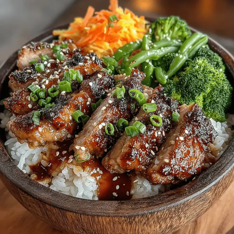 Teriyaki Chicken Rice Bowls are a delightful fusion of flavors, combining succulent chicken marinated in a savory-sweet teriyaki sauce with a colorful medley of vegetables and fluffy rice. This dish is not only visually appealing but also packed with nutrients, making it an ideal choice for a nutritious weeknight dinner or meal prep. The balance of protein, carbohydrates, and essential vitamins from the vegetables ensures that you can enjoy a wholesome meal that satisfies your cravings and nourishes your body. In this article, we will delve into the origins of teriyaki cuisine, break down the recipe into manageable steps, and discuss the nutritional benefits of the ingredients used, ensuring you have all the information you need to create this delicious meal.