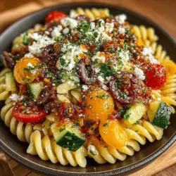 At the core of the Mediterranean Bliss Pasta Salad are the key ingredients that define its taste and nutritional profile. Each component plays a vital role in creating a harmonious blend of flavors and textures that embody the essence of Mediterranean cooking.