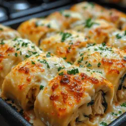 If you’re on the hunt for a dish that embodies comfort, satisfaction, and versatility, look no further than Creamy Chicken Alfredo Roll-Ups. This delectable recipe combines tender chicken, creamy Alfredo sauce, and hearty pasta, all wrapped up in a convenient format that’s perfect for family dinners or gatherings. Whether you’re hosting friends for a weekend get-together or simply need a satisfying meal for your loved ones, these roll-ups are sure to impress.