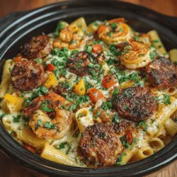 In the realm of quick and satisfying meals, few dishes can compete with the vibrant flavors of Zesty One-Pot Cajun Shrimp and Sausage Pasta. This recipe seamlessly combines succulent shrimp, smoky sausage, and perfectly cooked pasta in a creamy, spicy sauce, all crafted in a single pot to simplify cleanup and maximize flavor. Ideal for busy weeknights or casual gatherings, this dish embodies the heart of Cajun cooking—bold, comforting, and utterly delicious.