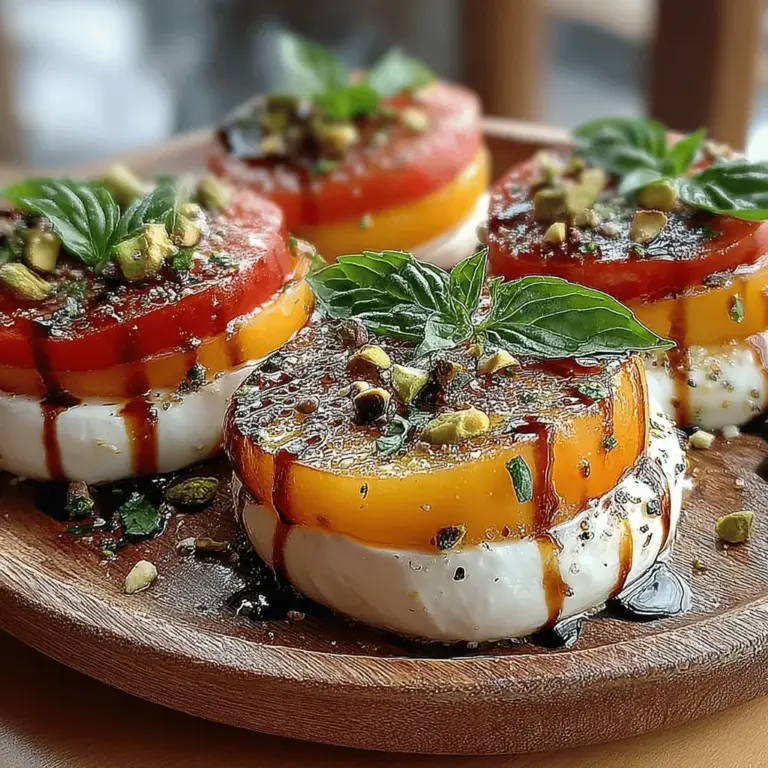 At the heart of any great dish are its ingredients, and the Peach Caprese Salad is no exception. Let’s delve into the key components that make this salad both unique and delicious.
