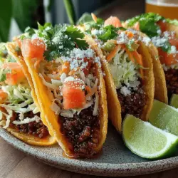 When it comes to crafting a perfect meal that balances both savory and refreshing flavors, Zesty Turkey Tacos with Watermelon Slaw stand out as an excellent choice. This dish marries the hearty, satisfying nature of ground turkey with the crisp, juicy sweetness of watermelon, creating a taco experience unlike any other. Each bite bursts with flavor, making it not just a meal but a celebration of taste and texture.