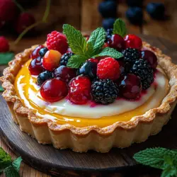 The Velvety Vanilla Custard Tart is a timeless dessert that has captured the hearts and taste buds of many. This luxurious tart, with its creamy filling nestled in a perfectly baked crust, offers a delightful balance of flavors and textures. Whether served at a special occasion or as a comforting treat at home, the custard tart is a dish that embodies both simplicity and indulgence. It’s no wonder that this classic dessert has a cherished place in culinary traditions around the world.