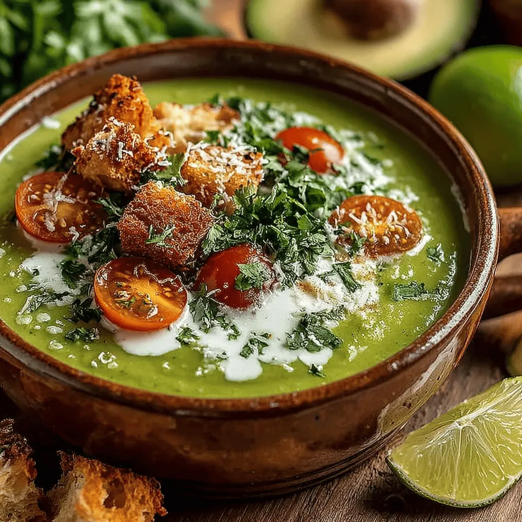 As the temperature rises and the sun shines brighter, the appeal of chilled soups becomes undeniable. These refreshing dishes not only provide a respite from the heat but also showcase vibrant flavors and ingredients that celebrate the season. Among the myriad of chilled soups, the <strong>Creamy Chilled Avocado Bliss</strong> stands out as a luscious treat that embodies the essence of summer. With its velvety texture and invigorating taste, this recipe is a perfect choice for those seeking a light yet satisfying meal.” /></p>
</p>
<h2>Tips for Adjusting Consistency with Additional Broth if Needed</h2>
<p>When preparing your Creamy Chilled Avocado Bliss, achieving the right texture is crucial. If you find your soup is thicker than you’d like, simply adjust the consistency by adding a bit more broth. Start with a small amount, about a quarter cup, and blend until smooth. This gradual addition allows you to maintain control over the thickness, ensuring it remains creamy yet pourable. The choice of broth—whether vegetable, chicken, or even homemade—can also influence both the flavor and texture, so select one that complements the avocado without overpowering it.</p>
</p>
<h2>Seasoning to Perfection</h2>
<h3>The Significance of Tasting and Adjusting Seasoning</h3>
<p>One of the key aspects of creating a delicious chilled avocado soup is the ability to taste and adjust the seasoning as needed. Each avocado varies in flavor intensity, which means your seasoning might need to be adjusted accordingly. Tasting throughout the process ensures that your soup achieves a balanced flavor profile, allowing the natural creaminess of the avocado to shine while enhancing its taste with the right spices.</p>
</p>
<h3>How Salt and Pepper Can Enhance Flavors</h3>
<p>Salt and pepper are not only essential for seasoning but also act as flavor enhancers. A pinch of salt can amplify sweetness and richness, while freshly cracked black pepper adds a subtle heat that can elevate the overall taste. Start with a half teaspoon of salt and a quarter teaspoon of pepper, then adjust to your preference. Remember, it’s always easier to add more seasoning than to take it away!</p>
</p>
<h3>Ideas for Personalizing the Recipe with Spices and Other Flavorings</h3>
<p>Feel free to experiment with various spices to make the soup your own. Cumin adds a warm, earthy note, while smoked paprika can introduce a delightful smokiness. If you prefer a touch of heat, consider incorporating a dash of cayenne pepper or a sprinkle of chili flakes. Fresh herbs like cilantro, dill, or basil can also elevate the flavor, giving your soup a fresh twist. The beauty of this recipe lies in its versatility; don’t hesitate to let your creativity guide your seasoning choices.</p>
</p>
<h2>Chilling and Serving</h2>
<h3>Importance of Chilling the Soup for Flavor Melding and Texture</h3>
<p>Once your creamy concoction is blended to perfection, it’s essential to chill the soup for at least an hour before serving. This step is crucial for flavor melding, as the chilling process allows the ingredients to harmonize, resulting in a more cohesive taste. The cool temperature also enhances the refreshing qualities of the soup, making it an ideal dish for hot summer days.</p>
</p>
<h3>Suggestions for Serving Options and Garnishing Ideas</h3>
<p>When it comes to serving your Creamy Chilled Avocado Bliss, presentation plays a significant role in the overall experience. Pour the soup into chilled bowls to maintain its refreshing temperature. For garnishing, consider a swirl of coconut cream or a drizzle of olive oil for added richness. A sprinkle of fresh herbs, such as cilantro or chives, can add a pop of color and flavor.</p>
</p>
<h3>Creative Ideas for Garnishes Beyond What’s Listed in the Recipe</h3>
<p>Explore unique garnishing options to enhance both visual appeal and taste. Microgreens not only add a beautiful touch but also introduce additional nutrients. Edible flowers, such as nasturtiums or pansies, can provide a vibrant and whimsical element to your dish. If you’re looking for some crunch, toasted pumpkin seeds or sunflower seeds can add a delightful texture contrast, while a squeeze of lime juice right before serving can brighten up the flavors beautifully.</p>
</p>
<h3>Discussing the Choice Between Croutons and Tortilla Chips as Textural Complements</h3>
<p>Texture plays a vital role in the enjoyment of any soup. While croutons provide a classic crunch, tortilla chips can introduce an exciting twist. They can be crushed and sprinkled on top for added crunch, or served on the side for dipping. The choice between croutons and tortilla chips ultimately comes down to personal preference, but both options will complement the creamy texture of the avocado soup beautifully.</p>
</p>
<h2>Nutritional Benefits of Chilled Avocado Soup</h2>
<h3>Analysis of the Health Benefits of Each Major Ingredient</h3>
<p>The Creamy Chilled Avocado Bliss is not only delicious but also packed with health benefits. Avocados are the star ingredient, rich in healthy monounsaturated fats that support heart health. They also contain fiber, which aids digestion and promotes satiety.</p>
</p>
<p>Cucumbers provide hydration and are low in calories, making them a great addition for weight management. Fresh herbs, like cilantro and lime juice, not only enhance flavor but are also loaded with antioxidants and vitamins. The broth you choose can further enrich the nutritional profile, especially if you opt for a low-sodium variety.</p>
</p>
<h3>Discussing Healthy Fats, Vitamins, and Antioxidants Found in the Soup</h3>
<p>This chilled soup is an excellent source of vitamins C, E, and K, which are essential for maintaining healthy skin and a robust immune system. The presence of antioxidants in avocados and fresh herbs can help combat oxidative stress, promoting overall health. Moreover, the healthy fats in avocados can assist in the absorption of fat-soluble vitamins, making this dish both nutritious and beneficial for your body.</p>
</p>
<h3>How This Dish Fits Into a Balanced Diet, Especially in Summer</h3>
<p>During the warmer months, light and refreshing meals are particularly appealing, making this chilled avocado soup a perfect fit for your summer menu. It can serve as a wholesome appetizer or a light main course, fitting seamlessly into a balanced diet. Pair it with a side salad or grilled vegetables for a complete meal that nourishes your body while keeping you cool.</p>
</p>
<h2>Pairing Suggestions</h2>
<h3>Ideas for Pairing the Soup with Other Dishes or Drinks</h3>
<p>To create a delightful meal experience, consider pairing your Creamy Chilled Avocado Bliss with complementary dishes and drinks. A light, citrusy salad featuring mixed greens, oranges, and a zesty vinaigrette can enhance the refreshing qualities of the soup. Grilled proteins, such as chicken, shrimp, or tofu, can provide a satisfying contrast to the creamy texture.</p>
</p>
<h3>Suggest Light Salads, Grilled Proteins, or Refreshing Beverages to Complement the Soup</h3>
<p>For a complete summer spread, consider a quinoa salad with cherry tomatoes, cucumber, and a sprinkle of feta cheese. The lightness of the salad will balance the richness of the soup nicely. As for beverages, a chilled white wine or a refreshing fruit-infused water can elevate your dining experience. Try serving the soup alongside a sparkling lemonade or a cucumber-mint cooler for a truly refreshing meal.</p>
</p>
<h3>How This Recipe Can Be Part of a Larger Summer Meal Spread</h3>
<p>This chilled soup can effortlessly fit into a larger summer feast. Serve it as an appetizer before a main dish or as part of a buffet spread. It pairs beautifully with grilled meats and fresh vegetable platters, making it a versatile option for outdoor gatherings or family barbecues.</p>
</p>
<h2>Conclusion</h2>
<p>In summary, the Creamy Chilled Avocado Bliss is not only a delightfully refreshing dish but also a powerhouse of nutrients that can elevate your summer dining experience. Its creamy texture, vibrant flavors, and health benefits make it a fantastic choice for warm days, whether enjoyed as an appetizer or a main course.</p>
</p>
<p>The versatility of this recipe allows for endless customization, enabling you to experiment with different spices, garnishes, and serving options. We encourage you to try this recipe and savor the blend of refreshing flavors while nourishing your body with wholesome ingredients. Enjoy the essence of summer in every spoonful!</p>
</div>