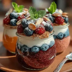 Chia pudding has soared in popularity as a healthy dessert alternative, and it's no surprise why. This delightful dish combines simplicity, taste, and nutrition in a single serving, making it a favorite among health-conscious individuals and food enthusiasts alike. The Berry Bliss Chia Pudding Cups take this concept to a whole new level, presenting a visually appealing treat that is bursting with vibrant colors and delicious flavors. Not only do these chia pudding cups look good, but they are also packed with nutritious ingredients that cater to a broad spectrum of dietary preferences, making them a versatile choice for anyone looking to indulge guilt-free.