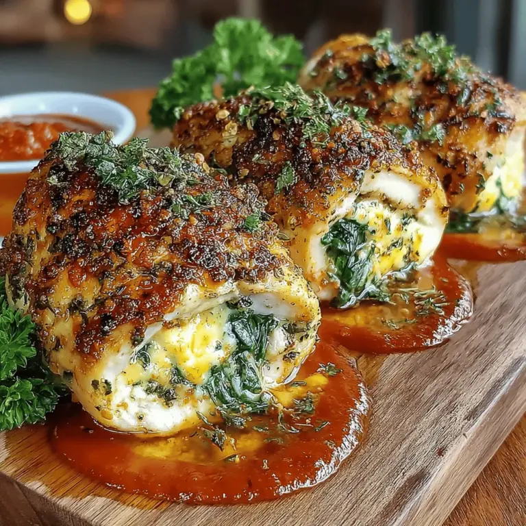 When it comes to creating a dish that is both visually appealing and bursting with flavor, Herbed Ricotta Stuffed Chicken Rolls stand out as a delightful choice. This recipe combines tender chicken breasts with a creamy, herb-infused ricotta filling, resulting in a harmonious blend of textures and tastes that can elevate any meal. Whether you’re preparing a cozy family dinner, hosting a festive gathering, or looking for a nutritious weeknight option, these stuffed chicken rolls are sure to impress.