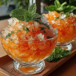 As summer approaches, the need for refreshing and revitalizing treats becomes paramount. One of the most delightful ways to embrace the season is with a Peach Tea Granita. This frozen dessert artfully combines the luscious sweetness of ripe peaches with the invigorating essence of tea, creating a treat that not only cools you down but also tantalizes your taste buds. Granita, which has its roots in Italian cuisine, has evolved into a popular frozen delicacy that can be adapted with various flavors and ingredients. This Peach Tea Granita offers an elegant yet simple way to savor seasonal fruits while enjoying a sophisticated dessert.