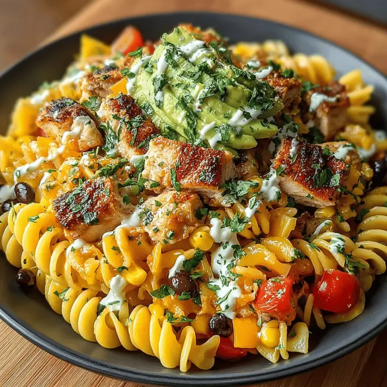 When it comes to vibrant and bold flavors, few cuisines can rival the allure of Southwest cooking. Known for its delightful mix of spices and fresh ingredients, Southwest cuisine brings together a unique blend of Mexican and American culinary traditions, resulting in dishes that are both hearty and refreshing. One such dish that captures the essence of this flavor-packed region is the Zesty Southwest Chicken Pasta Salad. This recipe is not just a meal; it’s a celebration of taste, nutrition, and versatility.