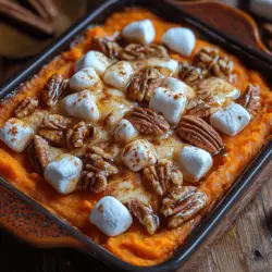 Sweet potato casserole is a dish that evokes warmth and nostalgia, often gracing the tables of family gatherings and holiday feasts. Its creamy texture, paired with a hint of sweetness, makes it a beloved comfort food across many cultures. What sets the Sweet Harmony Sweet Potato Casserole apart is not only its delightful combination of flavors but also its health-conscious ingredients that allow you to indulge without the guilt. This recipe is designed to be a centerpiece at your gatherings, whether you’re celebrating Thanksgiving, a family reunion, or simply enjoying a cozy dinner at home.