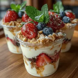 In the world of frozen treats, few things can rival the refreshing delight of Berry Bliss Frozen Yogurt Cups. This recipe offers a harmonious blend of creamy Greek yogurt and vibrant mixed berries, resulting in a healthy yet satisfying snack that’s perfect for warm weather and a guilt-free dessert option. The balance of flavors and textures in these yogurt cups makes them a popular choice among health-conscious individuals and dessert lovers alike. With just a few simple ingredients and minimal preparation time, you can whip up these delicious yogurt cups that are not only nutritious but also indulgent.