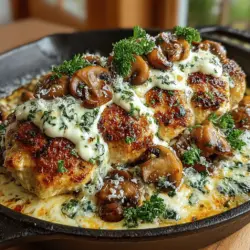 If you're on the lookout for a meal that embodies both comfort and sophistication, look no further than Creamy Garlic Butter Mushroom Chicken. This delightful dish marries tender chicken breasts with a rich, buttery sauce that is infused with the aromatic flavors of garlic and mushrooms. Perfect for weeknight dinners or special occasions, this recipe offers an impressive presentation while remaining remarkably easy to prepare. With its luscious, creamy sauce and the earthy depth from mushrooms, this dish is sure to impress your family and friends alike.