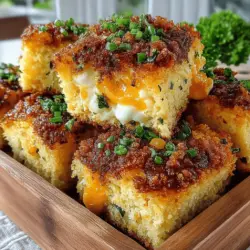 When preparing the Cheddar Jalapeño Cornbread Crumble Bake, the way you mix your dry and wet ingredients is crucial for achieving a light and fluffy cornbread base. Start by whisking together your dry ingredients—cornmeal, flour, baking powder, sugar, and salt—in a large mixing bowl. This ensures that the leavening agents are evenly distributed, which is essential for the cornbread's rise.