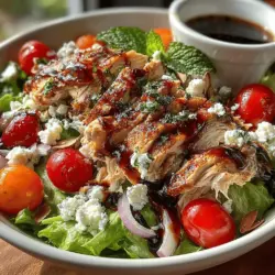 The Cherry & Chicken Salad Bowl is a vibrant dish that brings together an array of nutritious ingredients, making it both visually appealing and packed with flavor. The combination of juicy, fresh cherries and tender shredded chicken creates a delightful contrast that is perfect for warm weather dining. This salad is not only refreshing but also a well-balanced meal, suitable for a light lunch or a satisfying dinner. With its array of colors and textures, it appeals to both the eyes and the palate, encouraging a healthy lifestyle while ensuring that meals remain exciting and delicious.