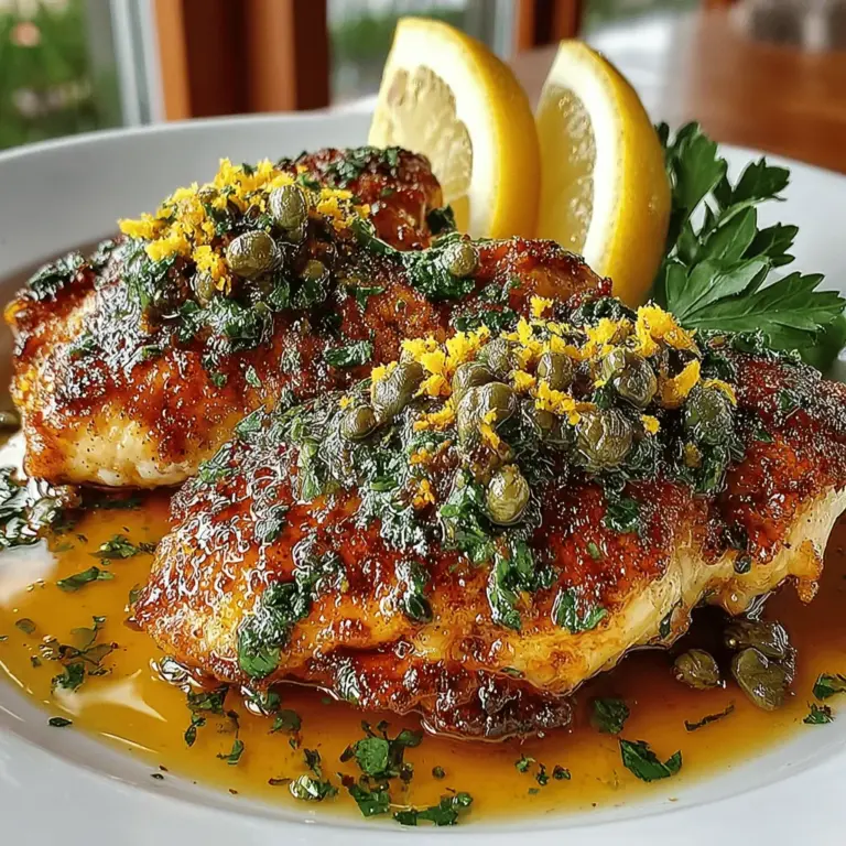 When it comes to evoking the essence of fresh and vibrant flavors in cooking, few dishes can compete with Zesty Lemon Butter Chicken Piccata. This dish not only tantalizes the taste buds but also brings a burst of sunshine to the dinner table. The combination of tender chicken breasts, zesty lemon, and rich butter creates a symphony of flavors that makes this meal a favorite among home cooks and food enthusiasts alike. Whether you're seeking a quick weeknight dinner or a dish to impress guests, this Chicken Piccata variation is sure to deliver.