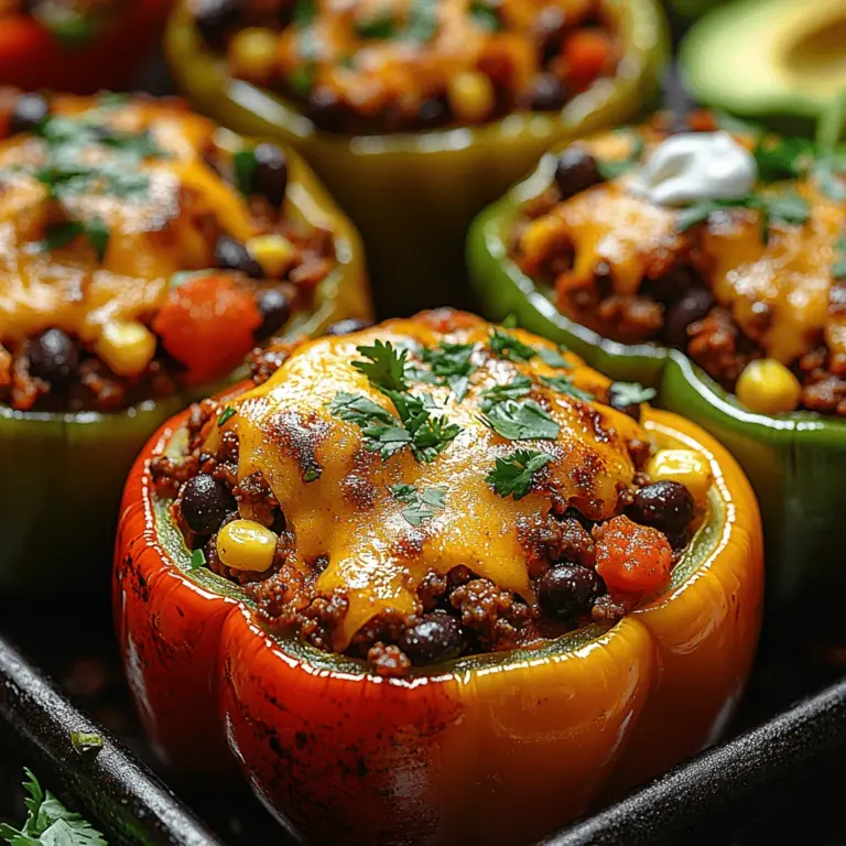 Stuffed peppers have long been a beloved dish in kitchens around the world, celebrated for their versatility and ability to serve as a canvas for various flavors and fillings. The concept of filling a vegetable with savory ingredients not only makes for an eye-catching presentation but also allows for a delightful combination of textures and tastes. Among the many variations, crispy taco stuffed bell peppers stand out as a particularly enticing option for weeknight dinners or meal prep. This dish encapsulates the vibrant essence of Mexican cuisine while offering a healthy twist through the use of fresh vegetables.