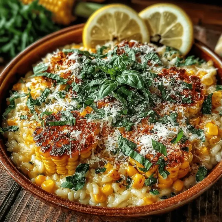 Risotto is a classic Italian dish celebrated for its creamy texture and rich flavors, making it a comforting staple in many households. This dish, which originated in the northern regions of Italy, is traditionally made by slowly cooking Arborio rice in broth, allowing the starches to release and create a luscious consistency. Among the many variations of risotto, Sweet Corn Risotto Bowls stand out for their fresh, vibrant flavors and heartwarming qualities. The addition of sweet corn not only enhances the dish with a touch of sweetness but also embodies the essence of summer and the importance of using seasonal ingredients.