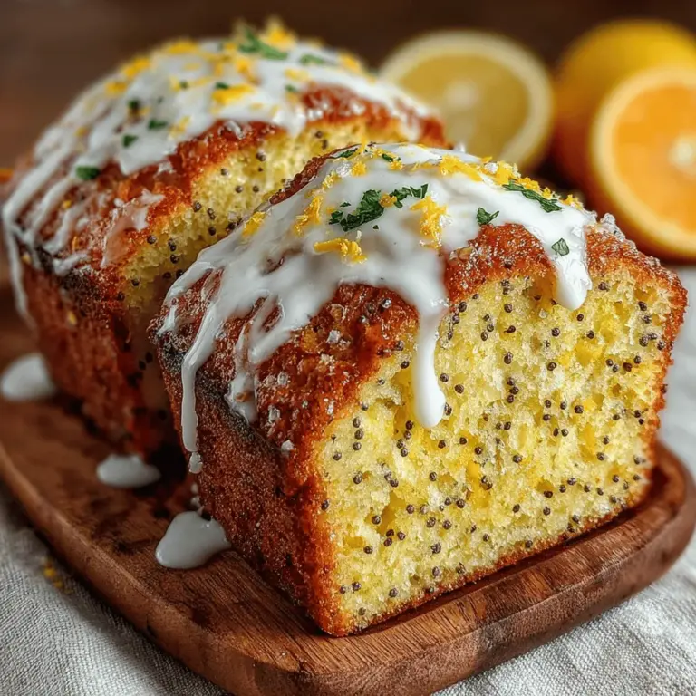 Lemon Poppy Chia Mini Loaves are a delightful treat that brings together the bright and zesty flavors of lemon with the nutty crunch of poppy seeds and the nutritional powerhouse of chia seeds. These mini loaves are not just a feast for the palate; they are also a wholesome option for breakfast, snacks, or even dessert. The combination of ingredients provides a balanced and flavorful experience that is sure to please anyone who takes a bite.
