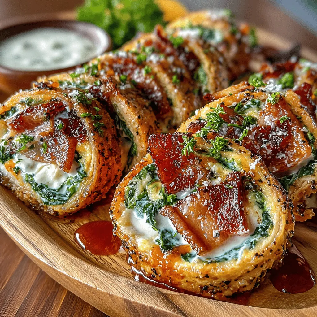 To create those delightful savory mini turkey bacon spinach roll-ups, start by preparing your filling. Spread the mixture evenly across the tortilla or wrap of your choice, ensuring that you leave a small border around the edges. This prevents the filling from spilling out when you roll it up. Use a spatula or the back of a spoon to create an even layer, which will help each bite to have a balanced flavor profile.