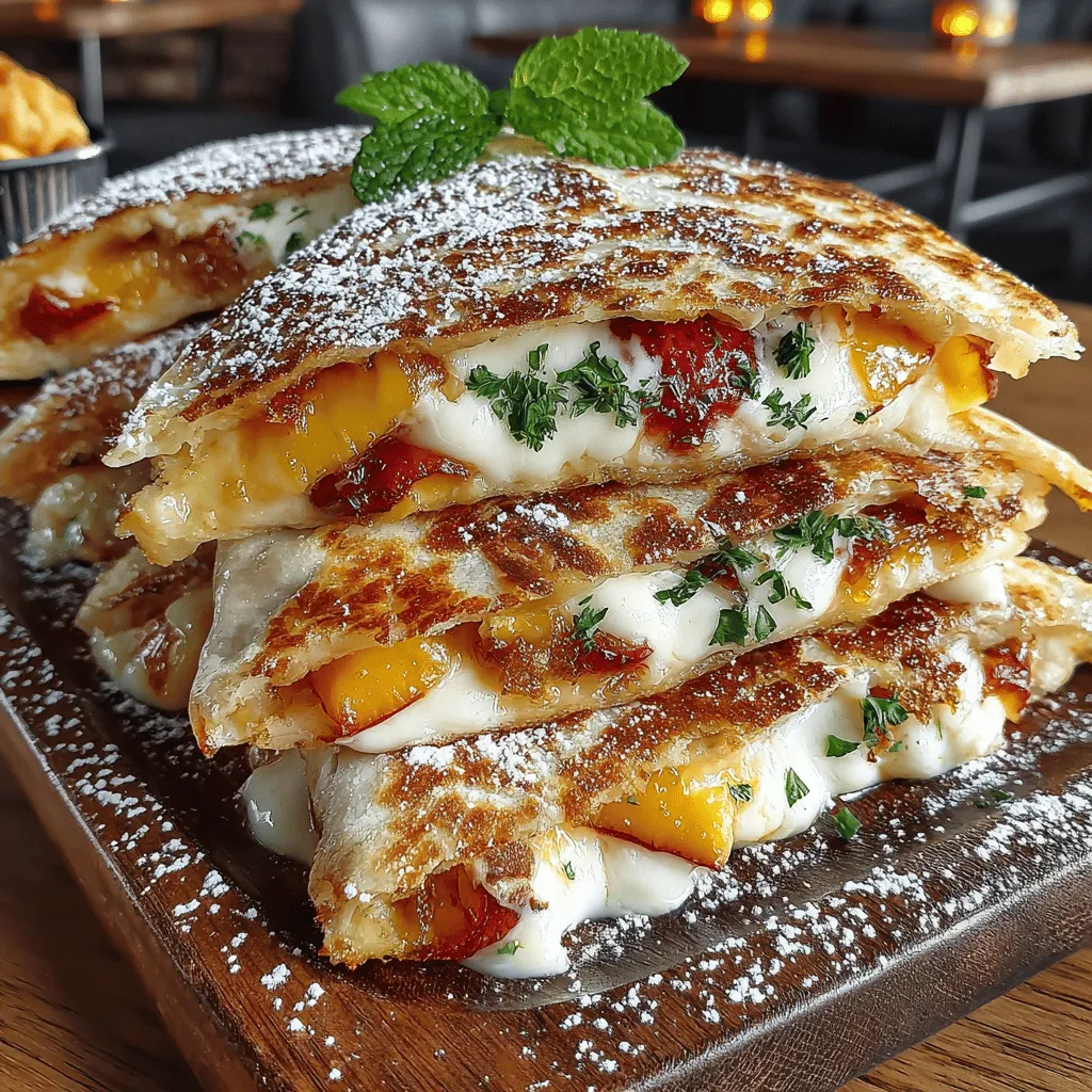 Peachy Delight Quesadillas