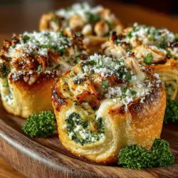 If you're in search of a crowd-pleasing appetizer that is both simple to make and bursting with flavor, look no further than mini chicken pesto crescent pinwheels. These delightful bite-sized treats are perfect for gatherings, casual snacking, or even meal prep, making them a versatile addition to your culinary repertoire. With their flaky, golden crust and savory filling, they are sure to impress your guests and satisfy your cravings.