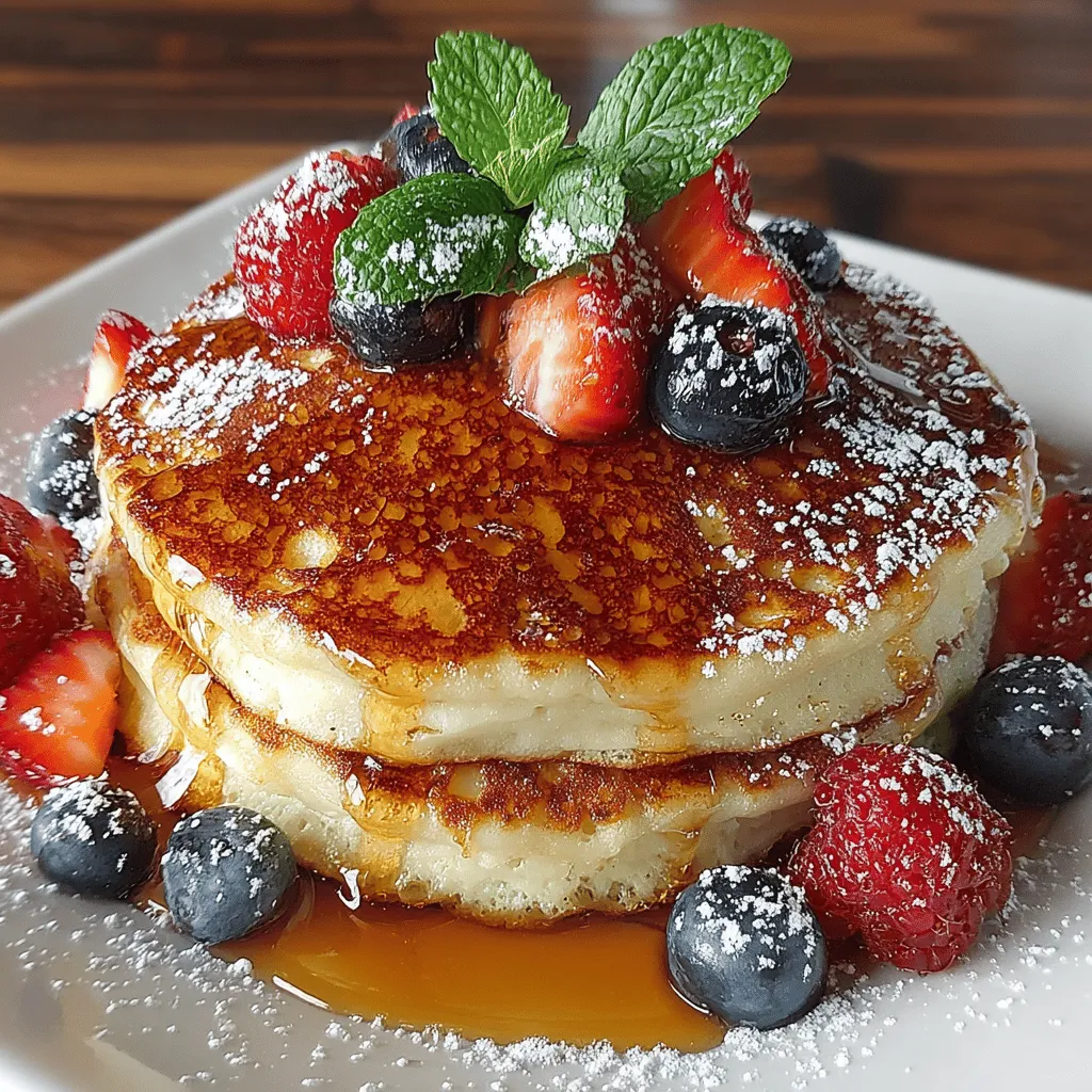 Breakfast is often heralded as the most important meal of the day, and for good reason. It sets the tone for our energy levels and productivity, offering a chance to indulge in nourishing and delightful foods. Among breakfast staples, pancakes hold a special place in our hearts. Their fluffy texture and adaptability make them a beloved choice for many. Today, we explore an exciting twist on traditional pancakes: Luscious Lemon Ricotta Pancakes with Berries. This recipe elevates the classic pancake experience, introducing the rich creaminess of ricotta cheese and the bright, zesty flavor of fresh lemons, complemented beautifully by a medley of berries.