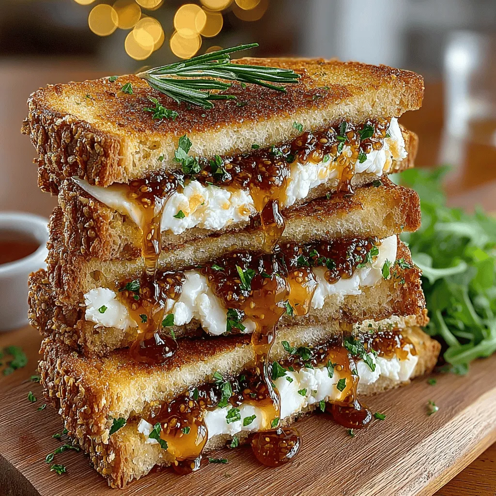 Grilled Fig Jam Sandwich Melt Recipe