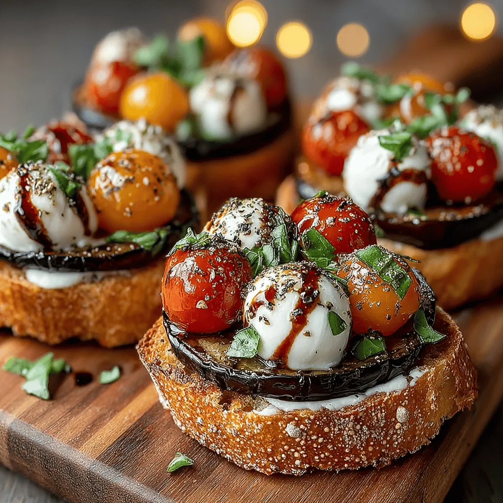 Mini Eggplant Mozzarella Toast Cups are a delightful appetizer that combines the unique flavors of eggplant with the creamy richness of fresh mozzarella. These bite-sized delights are perfect for gatherings, serving as a light snack or an elegant starter that will impress your guests. With their Mediterranean-inspired profile, they're not only tasty but also visually appealing, making them an attractive choice for any occasion. In this article, we will delve into the ingredients that make this dish shine, the preparation steps involved, and the culinary techniques that elevate this simple recipe into a memorable culinary experience.