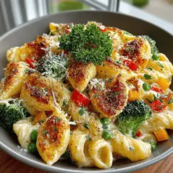 Creamy Mac and Veggies Delight is a perfect fusion of comfort and nutrition. The creamy texture of the macaroni, combined with the crispness of fresh vegetables, creates a delightful contrast that is both satisfying and wholesome. Whether you're looking to please picky eaters or simply want to incorporate more vegetables into your diet, this dish offers a versatile solution. The balance of flavors and textures makes it a hit at family dinners, potlucks, or even as a quick weeknight meal.