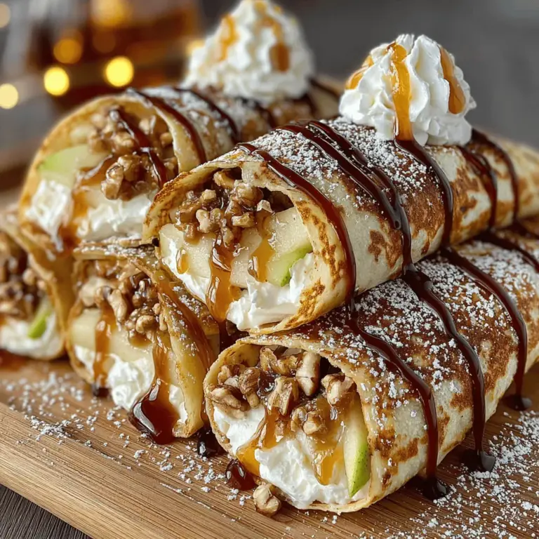 The Sweet Apple Butter Wraps are a delightful culinary creation that perfectly blends the warm, comforting flavors of fall with the convenience of a quick meal or snack. Whether you’re looking for a satisfying breakfast, an afternoon treat, or a light dessert, these wraps deliver on all fronts. They are not only delicious but also incredibly versatile, allowing you to enjoy them at any time of the day. The combination of sweet apple butter and creamy filling makes for a delightful experience that is sure to please both kids and adults alike.