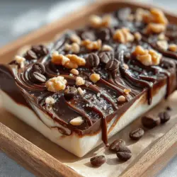 As the sun warms the days and the scent of summer fills the air, finding a dessert that is both indulgent and refreshing can be a challenge. Enter Frozen Yogurt Coffee Bean Bark, a delightful treat that perfectly balances the creamy texture of yogurt, the rich flavor of dark chocolate, and the bold kick of coffee. This dessert not only satisfies your sweet cravings but also provides an energizing boost, making it an excellent choice for any time of the day. Whether you’re lounging by the pool or seeking a quick pick-me-up in the afternoon, this frozen delight is sure to become a favorite.