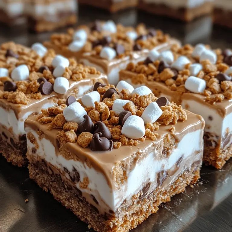 If you’re looking for a delightful dessert that combines the beloved flavors of s’mores with a refreshing twist, look no further than Frozen Yogurt S’mores Cookie Squares. This innovative treat takes the classic s’mores experience—the rich chocolate, gooey marshmallows, and crunchy graham crackers—and reimagines it in a frozen format that’s perfect for warm weather. Whether you're hosting a summer gathering, planning a family movie night, or simply wanting to satisfy a sweet craving, these cookie squares promise to impress.
