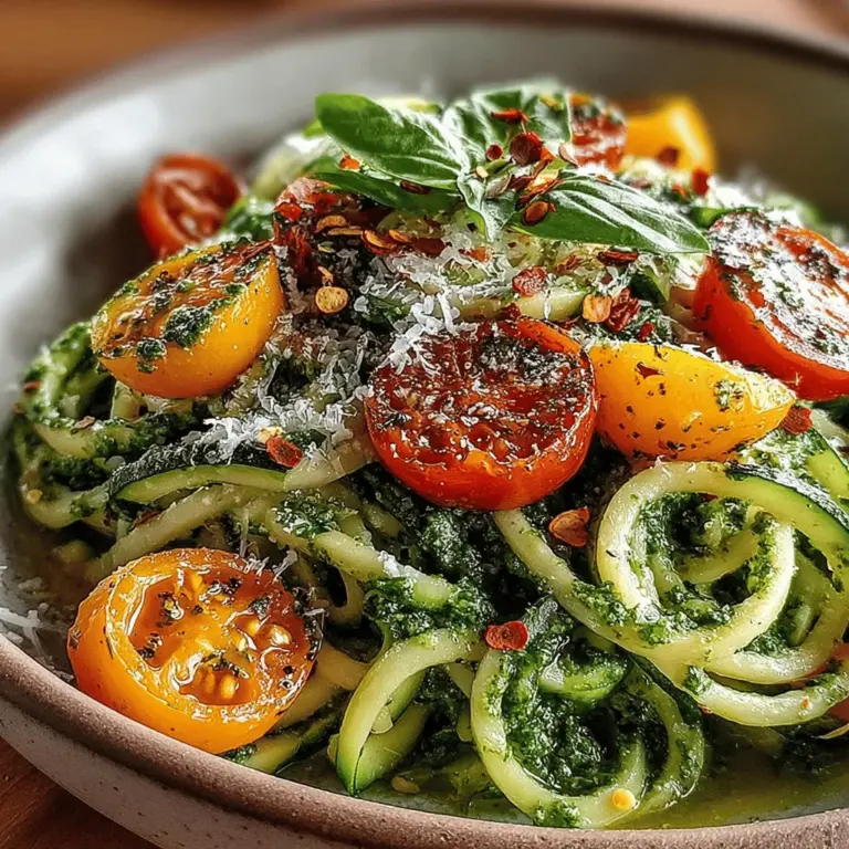 In the world of culinary delights, few dishes can rival the simplicity and freshness of Zucchini Basil Pesto Pasta. This vibrant dish combines the subtle sweetness of zucchini with a rich, aromatic basil pesto, creating a meal that is not only delicious but also packed with nutrients. As more people seek ways to incorporate healthier ingredients into their diets, this recipe emerges as a perfect option that balances taste, health, and versatility. Whether you’re a vegetarian, vegan, or simply looking to reduce gluten intake, Zucchini Basil Pesto Pasta fits seamlessly into a variety of dietary preferences.