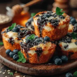In today's fast-paced world, finding healthy snacks that cater to both our nutritional needs and our busy lifestyles can be a challenge. Enter the Frozen Blueberry Banana Muffin Bites, a delightful treat that not only satisfies your sweet tooth but also packs a punch in terms of health benefits. These bite-sized morsels are perfect for anyone looking to enjoy a nutritious option without the hassle of extensive preparation.