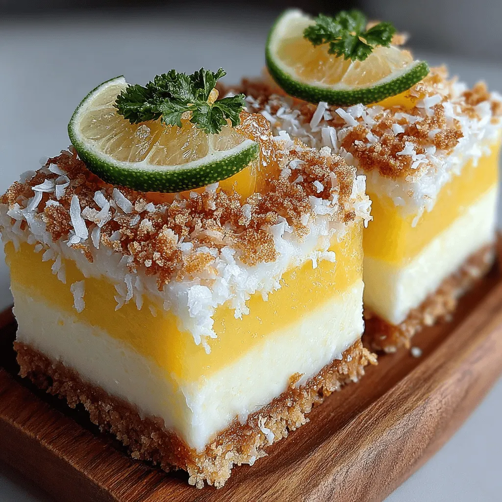 In the realm of delightful desserts, few treats can rival the refreshing taste and creamy texture of Lemon Coconut Bliss Bars. These bars are not only a feast for the senses with their zesty lemon flavor and tropical coconut twist, but they also offer a healthy alternative to traditional sweets. Made with wholesome ingredients like Greek yogurt and coconut milk, these bars are perfect for satisfying your sweet tooth without the guilt. Whether you're enjoying them on a hot summer day or serving them at a gathering, this recipe is bound to impress. In this article, we will guide you through crafting these delicious bars, exploring their benefits, and providing insights into why they are a must-try recipe.