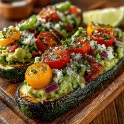 In the world of appetizers, guacamole holds a special place, celebrated for its creamy texture and bold flavors. However, if you're looking to elevate this classic dip to a new level, Zesty Zucchini Guacamole Boats offer an exciting twist that is sure to impress your guests and keep your taste buds tingling. This innovative dish combines the rich creaminess of ripe avocados with the refreshing crunch of zucchini, resulting in a delightful balance of flavors and textures that makes for a perfect light appetizer or a healthy snack.