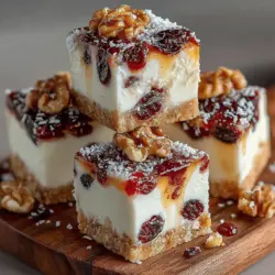 In today’s fast-paced world, healthy snacking has become an essential part of our daily routines. With the growing awareness of nutrition and wellness, more people are seeking out alternatives to traditional sugary snacks. Among these alternatives, yogurt-based desserts have gained immense popularity, thanks to their creamy texture and versatility. One delightful recipe that embodies this trend is the Cranberry Bliss Yogurt Bars. These bars not only satisfy your sweet tooth but also provide a nutritious option that caters to various dietary preferences.
