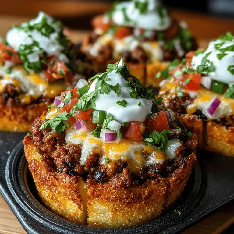 When it comes to appetizers and snacks, few dishes can compete with the fun and flavor of Mini Chicken Taco Flatbread Cups. These delightful bite-sized creations marry the beloved taste of tacos with the convenience of flatbreads, making them an ideal choice for a variety of occasions. Whether you're hosting a lively gathering, gearing up for an exciting game night, or simply looking to enjoy a cozy family dinner, these mini taco cups will surely impress your guests and satisfy your cravings. In this article, we will provide a comprehensive guide to crafting these scrumptious flatbread cups, covering everything from the essential ingredients to cooking methods and serving suggestions, ensuring that your culinary experience is both enjoyable and satisfying.