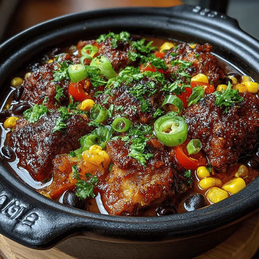 In the realm of comfort food, few dishes are as satisfying as a plate of Smoky BBQ Chicken Bites. This easy-to-make recipe, cooked to perfection in a crockpot, brings together tender chicken thighs, zesty BBQ sauce, and a medley of wholesome ingredients. Ideal for busy weeknights or gatherings with friends and family, this dish promises to deliver rich flavors and a delightful texture without demanding too much of your time.