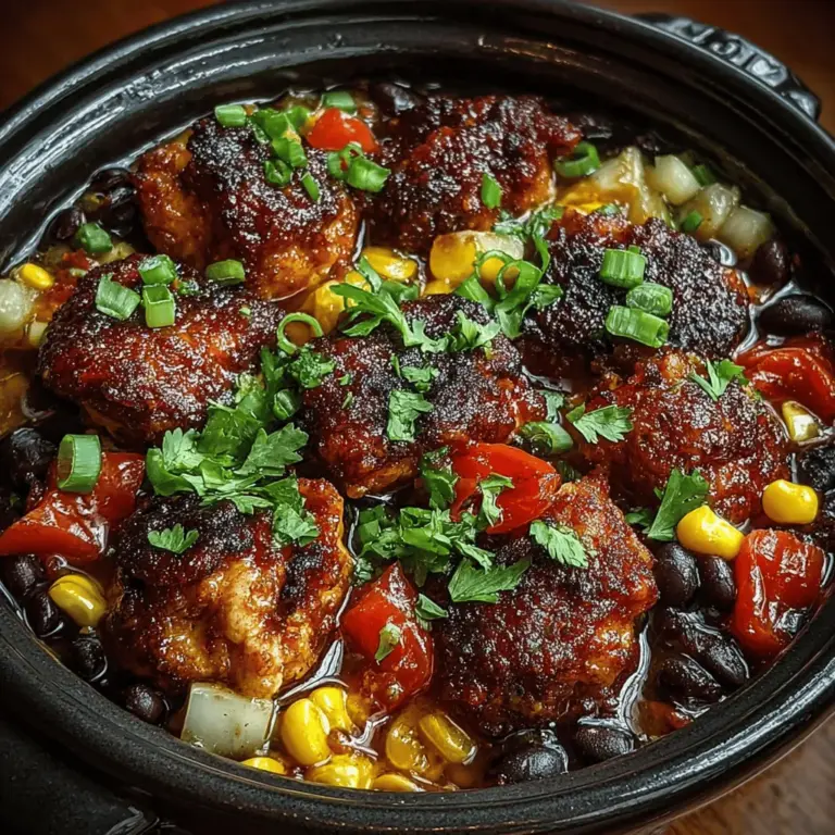 In the realm of comfort food, few dishes are as satisfying as a plate of Smoky BBQ Chicken Bites. This easy-to-make recipe, cooked to perfection in a crockpot, brings together tender chicken thighs, zesty BBQ sauce, and a medley of wholesome ingredients. Ideal for busy weeknights or gatherings with friends and family, this dish promises to deliver rich flavors and a delightful texture without demanding too much of your time.