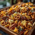In the world of snacks, few combinations evoke the warmth and nostalgia of autumn quite like the classic pairing of apple and cinnamon. This Crunchy Cinnamon Apple Snack Mix brings together these beloved flavors in a delightful, snackable form that is sure to please both kids and adults alike. Whether you’re preparing for a cozy movie night at home, planning a picnic in the park, or simply looking to have a healthy treat on hand for those mid-afternoon cravings, this recipe is the perfect solution.