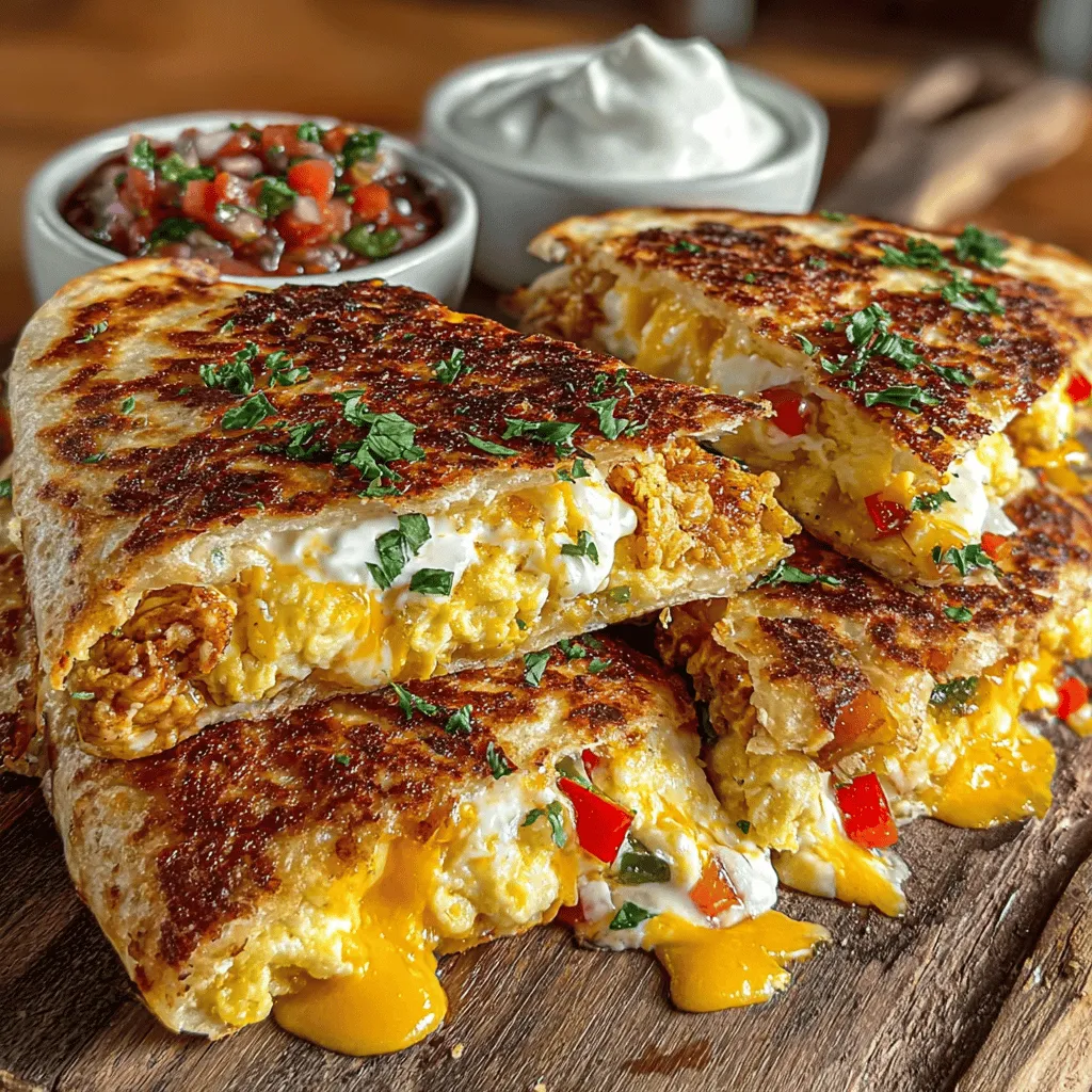 Begin your day on a delicious note with our Cheesy Breakfast Fiesta Quesadilla Wedges. This delightful recipe combines the beloved elements of breakfast with the fun and versatility of a quesadilla, making it an ideal choice for families or brunch gatherings. With a perfect balance of cheesy goodness, colorful veggies, and optional savory meats, these quesadilla wedges are not only satisfying but also quick to prepare.