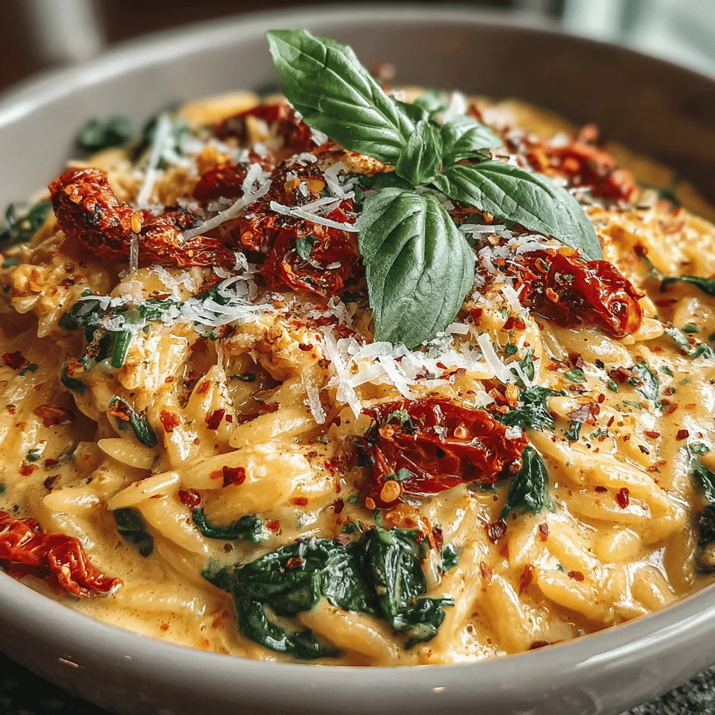 Once the orzo has reached that perfect al dente texture, it’s time to elevate the dish with the star ingredients: sun-dried tomatoes and fresh spinach. Begin by draining the sun-dried tomatoes if they are packed in oil. If they are dry, soak them in hot water for about 10 minutes to rehydrate them. Chop them into bite-sized pieces to ensure they blend seamlessly with the orzo.