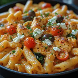 The Mediterranean region is renowned for its vibrant flavors, fresh ingredients, and health-conscious culinary traditions. This cuisine emphasizes the use of wholesome, nutrient-dense foods, such as fruits, vegetables, whole grains, and healthy fats, making it not only delicious but also beneficial for overall well-being. The Mediterranean Bliss Chicken Pasta Bake encapsulates the essence of this beloved culinary style, offering a delightful blend of flavors that transport your taste buds straight to sun-kissed shores and bustling markets.