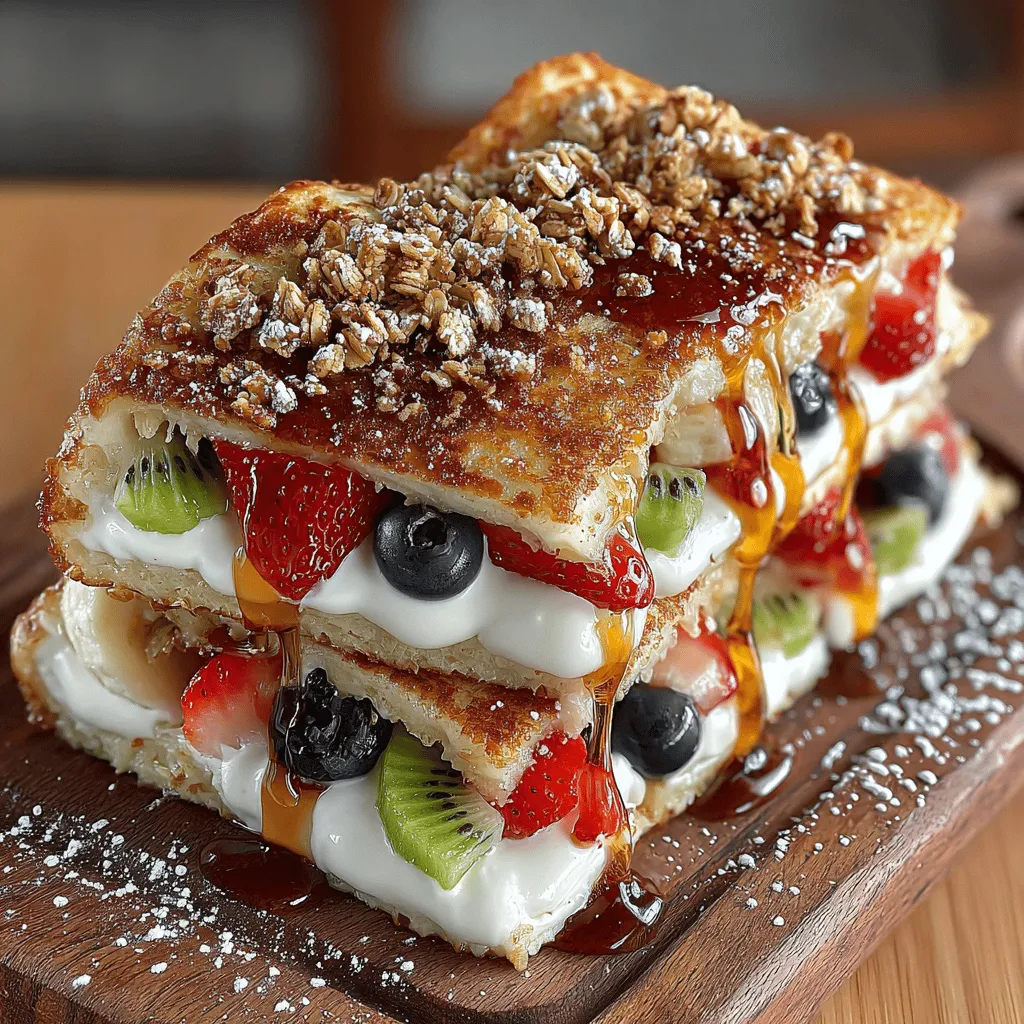 The Fruity Fiesta Quesadilla is a delightful fusion of flavors that elevates the traditional quesadilla to new heights. This dish is not just a meal; it's an experience that combines creamy, sweet, and fruity elements, making it suitable for breakfast, dessert, or a fun snack. The vibrant combination of fresh fruits and savory cream cheese creates a palate-pleasing contrast that appeals to people of all ages. Whether you are looking for a unique dish to impress guests at a brunch or a quick and satisfying treat for yourself, this Fruity Fiesta Quesadilla is sure to become a favorite in your culinary repertoire.