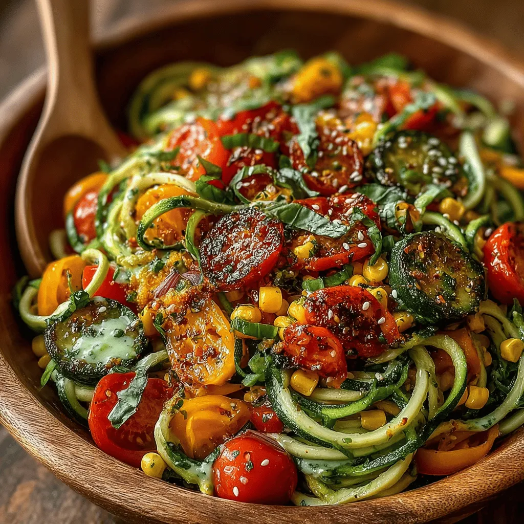 In recent years, zucchini noodles, often referred to as "zoodles," have surged in popularity as a healthy alternative to traditional pasta. This innovative approach to meals not only caters to those seeking gluten-free or low-carb options, but it also introduces a variety of flavors and textures that can elevate any dish. Among the many delightful creations that utilize this versatile ingredient, the Sunshine Zucchini Noodle Salad stands out as a vibrant and refreshing option, perfect for those warm summer days or any occasion where you want to bring a burst of color and health to your table.