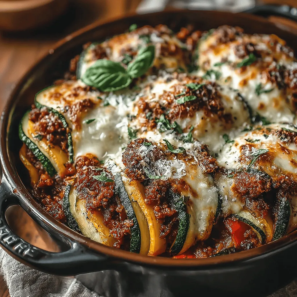 To begin crafting your Zucchini Pizza Casserole, the first step is to prepare the meat. Use a large skillet over medium heat and add your Italian sausage. If you prefer a leaner option, ground turkey can also be a delicious substitute. As the sausage cooks, break it apart with a spatula, ensuring that it browns evenly and is fully cooked through. This process typically takes about 7-10 minutes.